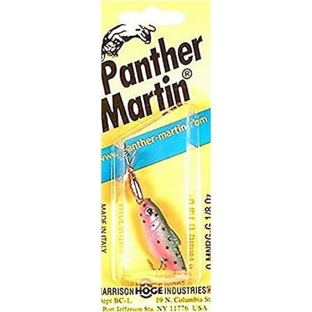 Panther Martin Vivif Style Spinner Minnow, Size 0, 18 Oz, 2 Rainbow Trout Gold 0 MNR-G